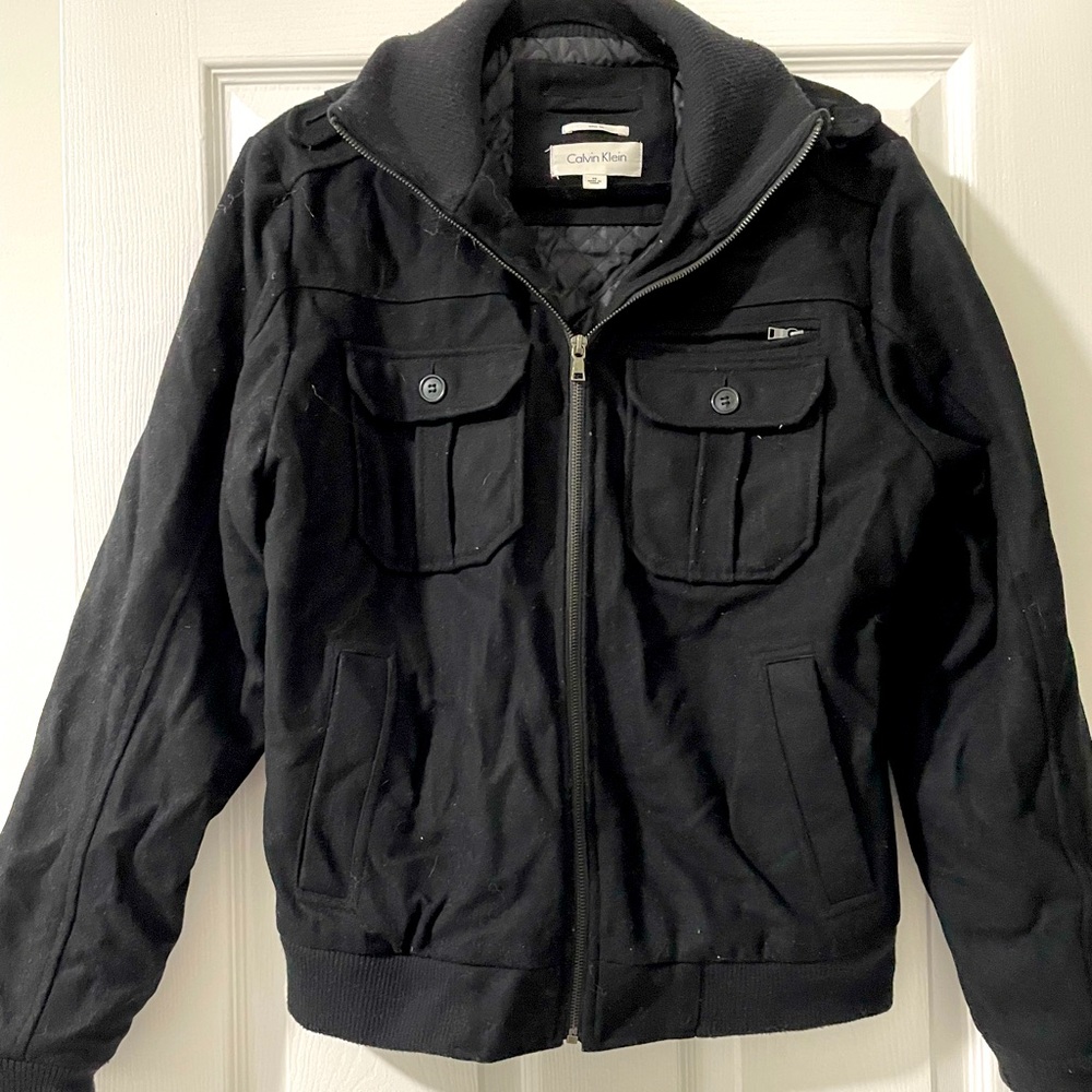 Calvin Klein men’s slim fit medium zip up jacket